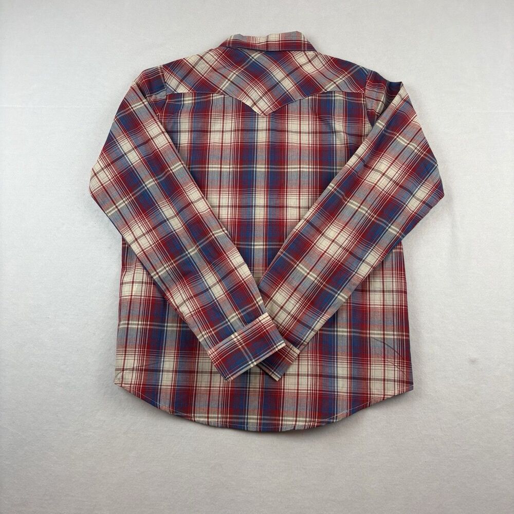 Vintage Wrangler Western Pearl Snap Womens M Plaid Long Sleeve Dual Pocket - Picture 4 of 8